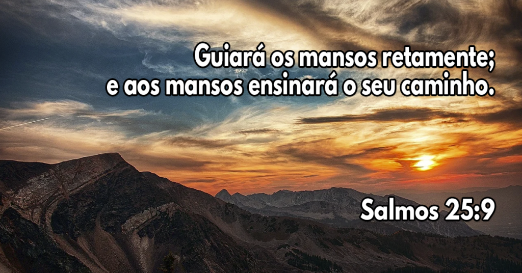 Guiará os mansos retamente; e aos mansos ensinará o seu caminho