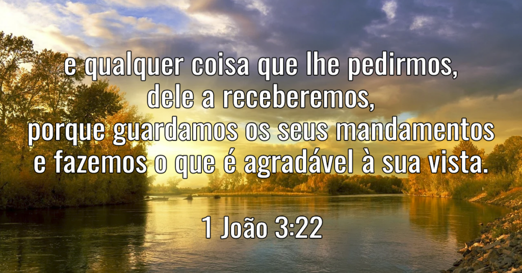 e qualquer coisa que lhe pedirmos, dele a receberemos, porque guardamos os seus mandamentos e fazemos o que é agradável à sua vista