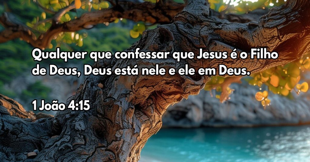 Qualquer que confessar que Jesus é o Filho de Deus, Deus está nele e ele em Deus.