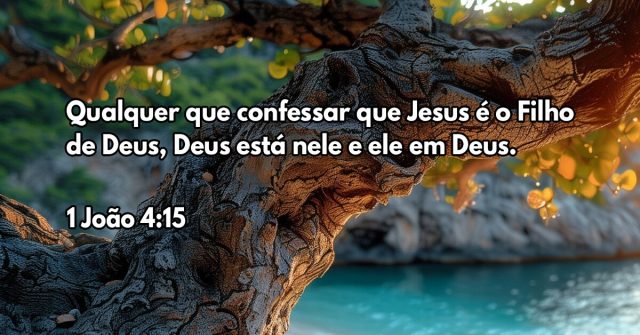 Qualquer que confessar que Jesus é o Filho de Deus, Deus está nele e ele em Deus.