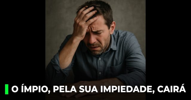 Mas o ímpio, pela sua impiedade, cairá