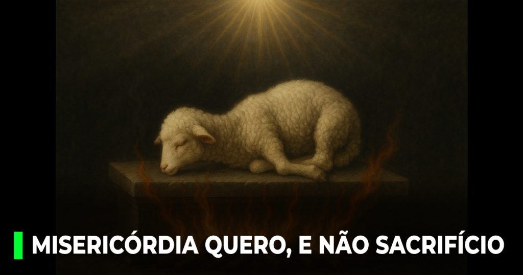 Misericórdia quero, e não sacrifício_ Quando Deus não quer seus sacrifícios